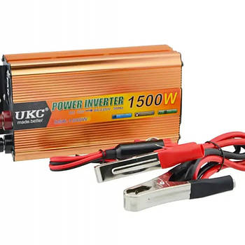 Перетворювач напруги 12V-220 V 1500 W UKC +EH