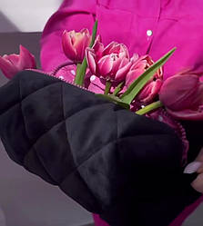 Косметичка плюшева Чорна