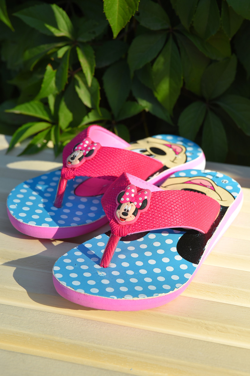 В'єтнамки дитячі дівчинка блакитного кольору Уцінка 164073T Безкоштовна доставка, фото 1