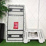 Кавовий столик для дому та саду 122х61х43см, фото 10