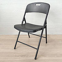 Складаний стілець для саду/кухні/кафе/тераси 46*52*79 см чорний