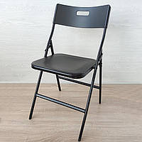 Складний стілець для саду/кухні/кафе 46*42,5*86 см Чорний
