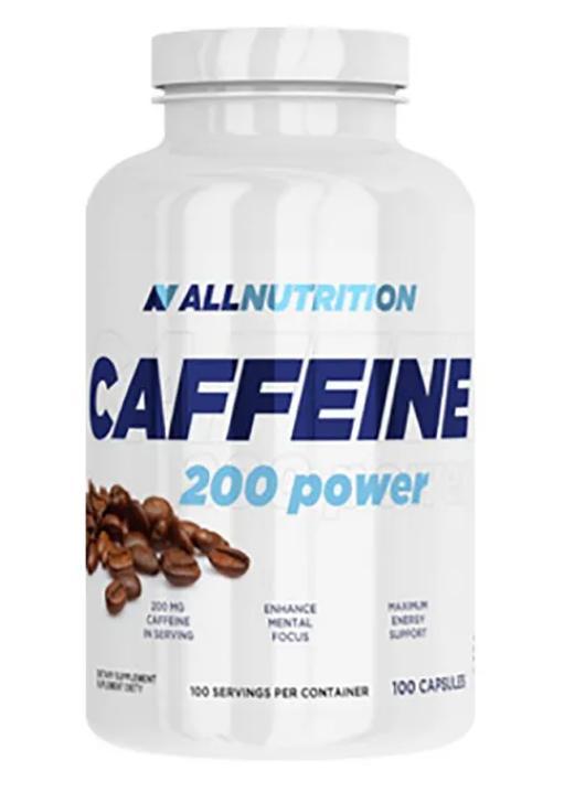 Кофеїн AllNutrition Caffeine mg 200 100 капсул EXP 4/25 року включно