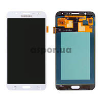 Дисплей для телефона Samsung J700 TFT/SLIM с регулировкой яркости- White