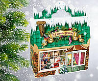 Картонная коробка для новогодних подарков на 900г конфет 24-44*2