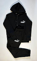 Мужской зимний спортивный костюм PUMA и LACOSTE черного цвета размеры 48-52