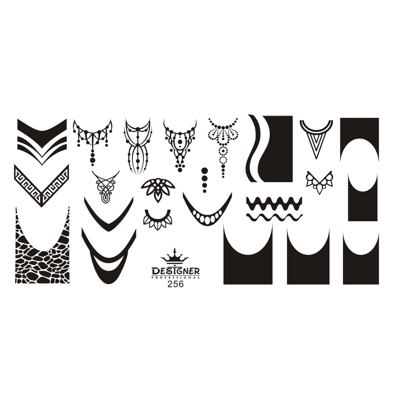 Пластина для стемпінгу Designer No256 (12*6 см), фото 1