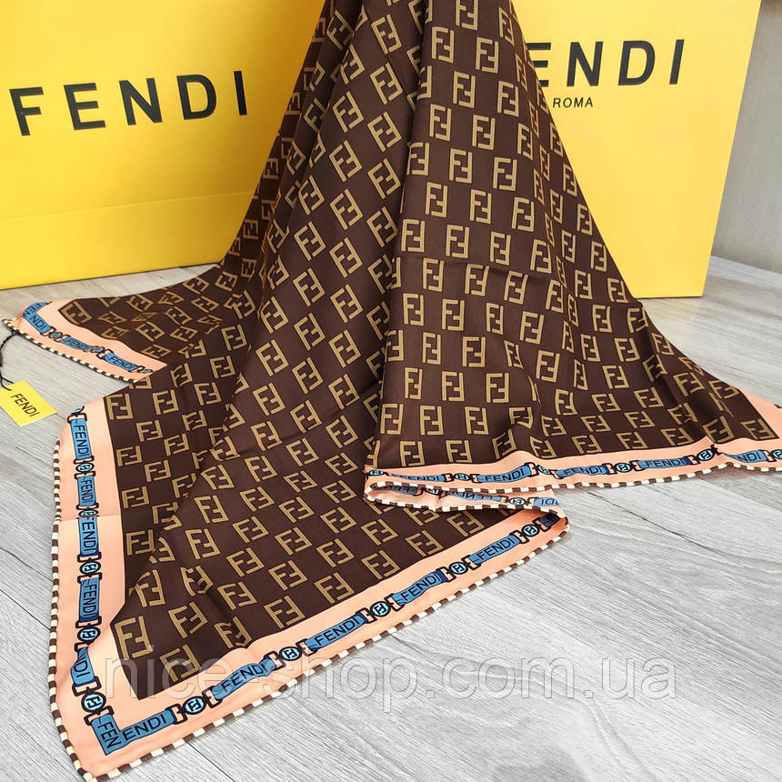 Хустка Fendi з ручною підшивкою, фото 1