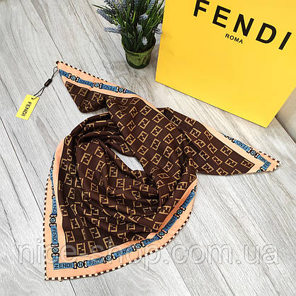 Хустка Fendi з ручною підшивкою, фото 4