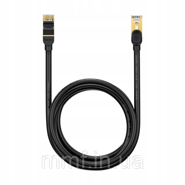Кабель Baseus high Speed Seven types of RJ45 10Gigabit network cable (round cable)1.5m / Black