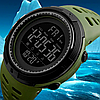 Армійський годинник водонепроникний і протиударний Skmei Army, електронний чоловічий годинник наручний з підсвічуванням, фото 9
