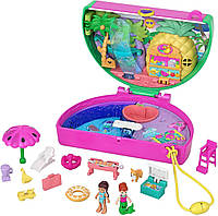 Игровой набор Полли Покет Арбузная вечеринка Polly pocket Scented Watermelon Pool Party Mattel HCG19 оригинал