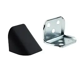 Кутник 2-ий метал + пластик Чорний