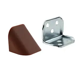 Кутник 2-ий метал + пластик Горіх