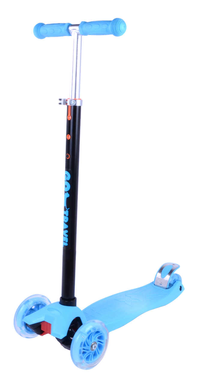 Уцінка Дитячий самокат LED GO Travel maxi SKBL306 синій
