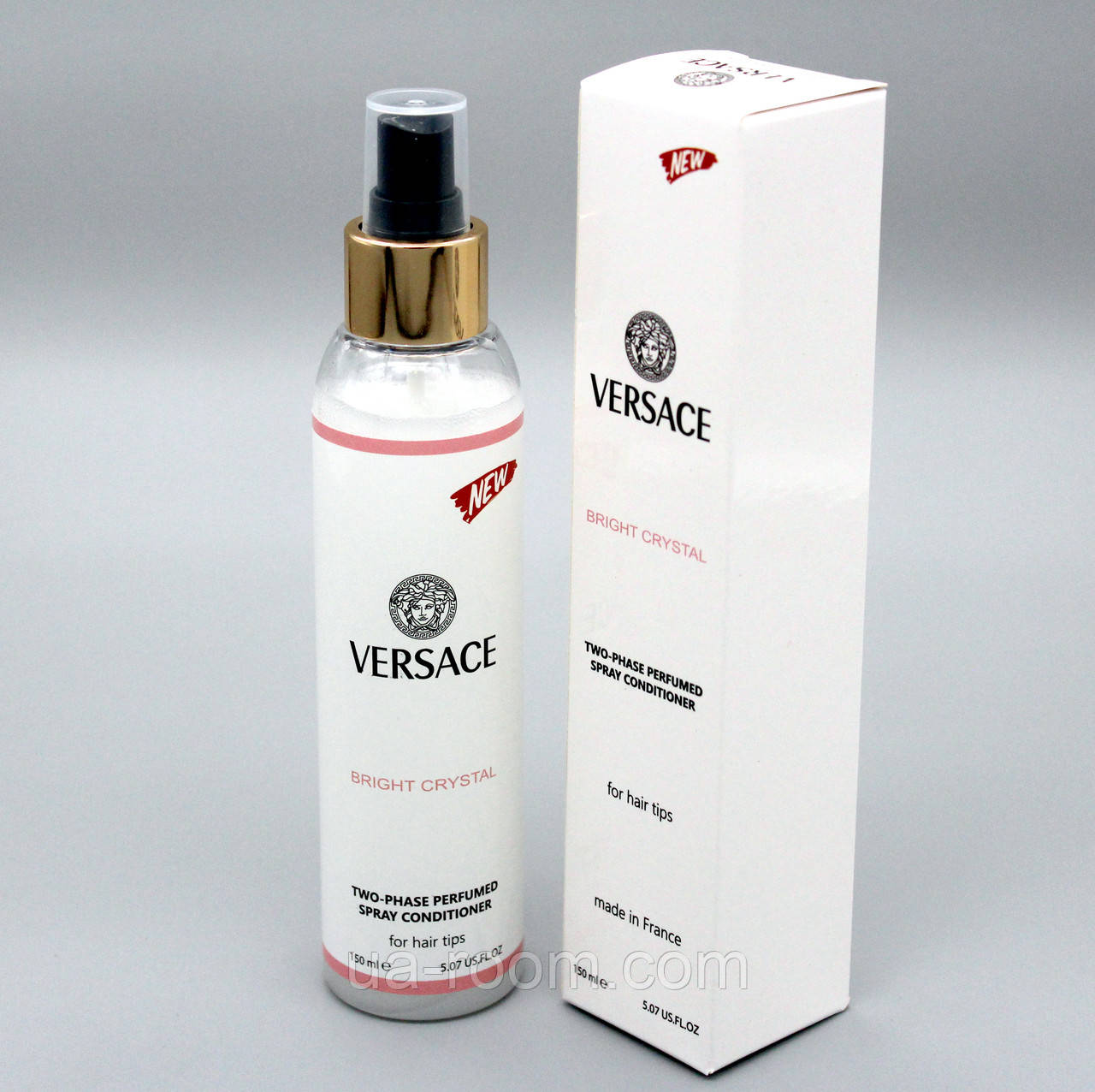 Парфюмированный спрей для волос NEW с ароматом Versace Bright Crystal, 150 мл.