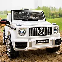 Детский электромобиль джип Mercedes-AMG G 63 M 4179EBLR-1 (MP3, SD, USB, моторы 2x25W, акум.12V5AH, белый)