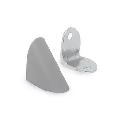 Кутник 1-ий метал + пластик Сірий