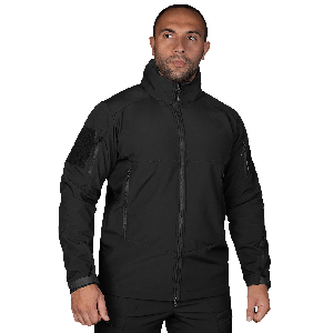 Куртка тактична поліцейска Camo-tec SoftShell Phantom System чорна