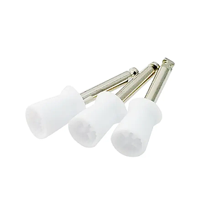 Резинка голівка полірувальна чаша біла для кутового наконечника 50 шт