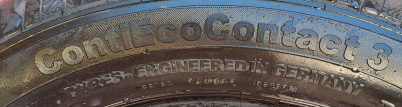 Шини б/у 185/60R14 Continental Conti Eco Contact 3 (літо), фото 3