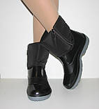 Жіночі дутики сноубутси чорні чоботи розмір 36, фото 4