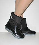 Жіночі дутики сноубутси чорні чоботи розмір 36, фото 5