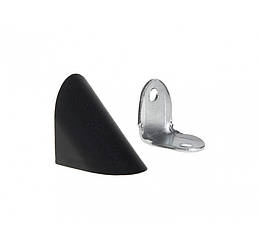 Кутник 1-ий метал + пластик Чорний