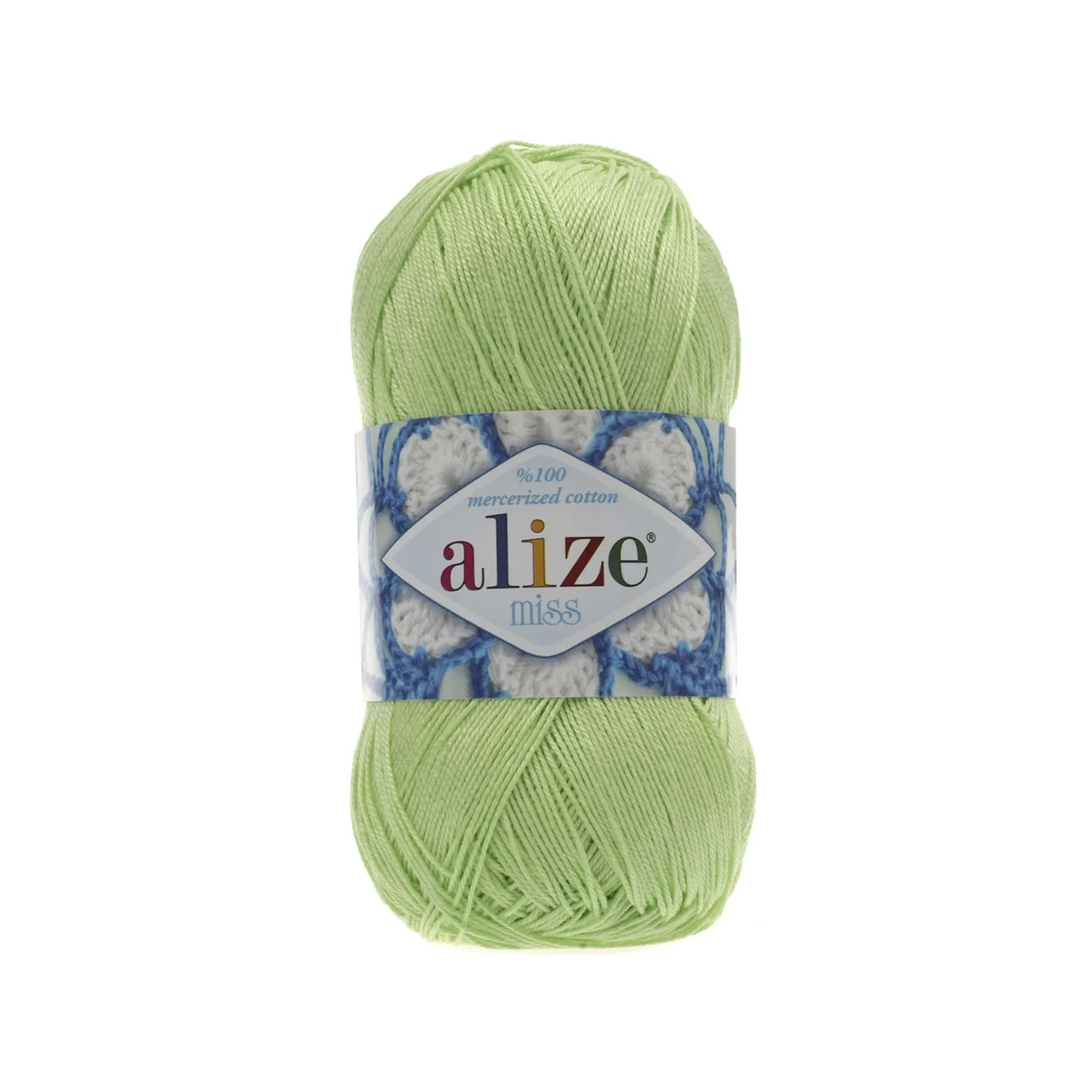 Alize MISS (Міс) № 478 зелений (Бавовняна пряжа, нитки для в'язання)