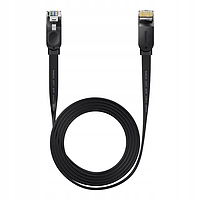 Кабель Baseus high Speed Six types of RJ45 Gigabit network cable (flat cable) 1M \ Black