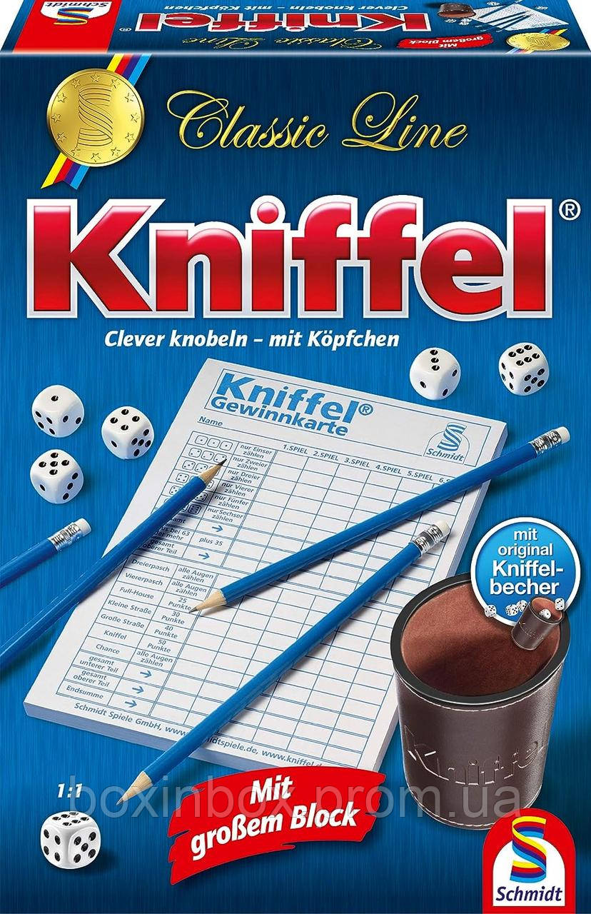 Настільна гра Schmidt Spiele  Classic Line - сімейна гра Kniffel with Big Game Block