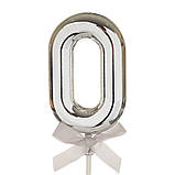 Топер Кулька Цифра срібло (від 0 до 9) ELISEY, фото 2