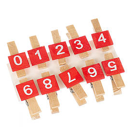 Прищіпка "Цифри" ELISEY