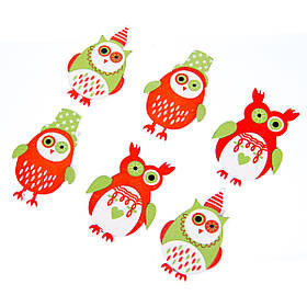 Комплект прищіпок "Сови", 6 шт ELISEY