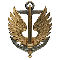 Армейская кокарда на берет и фуражку (латунь) Морская пехота