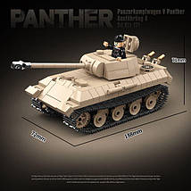 Танк Пантера + 2 фігурки, військовий конструктор Quanguan, фото 3