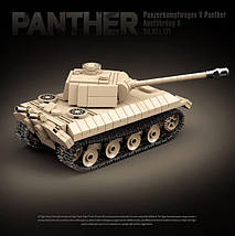 Танк Пантера + 2 фігурки, військовий конструктор Quanguan, фото 3