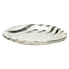 Набір тарілок "Срібло" 23 см. 10шт. ELISEY