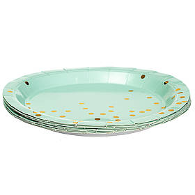 Набір тарілок "Горошинки" 18 см. 10шт. *4 кольори ELISEY