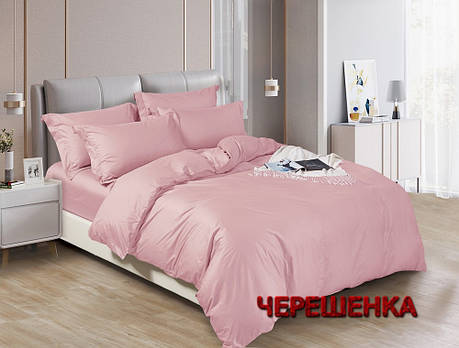 Однотонний рожевий сатин гладкофарбований 100% бавовна, тканина 220 см для постільної білизни в рулоні 50 м, фото 1