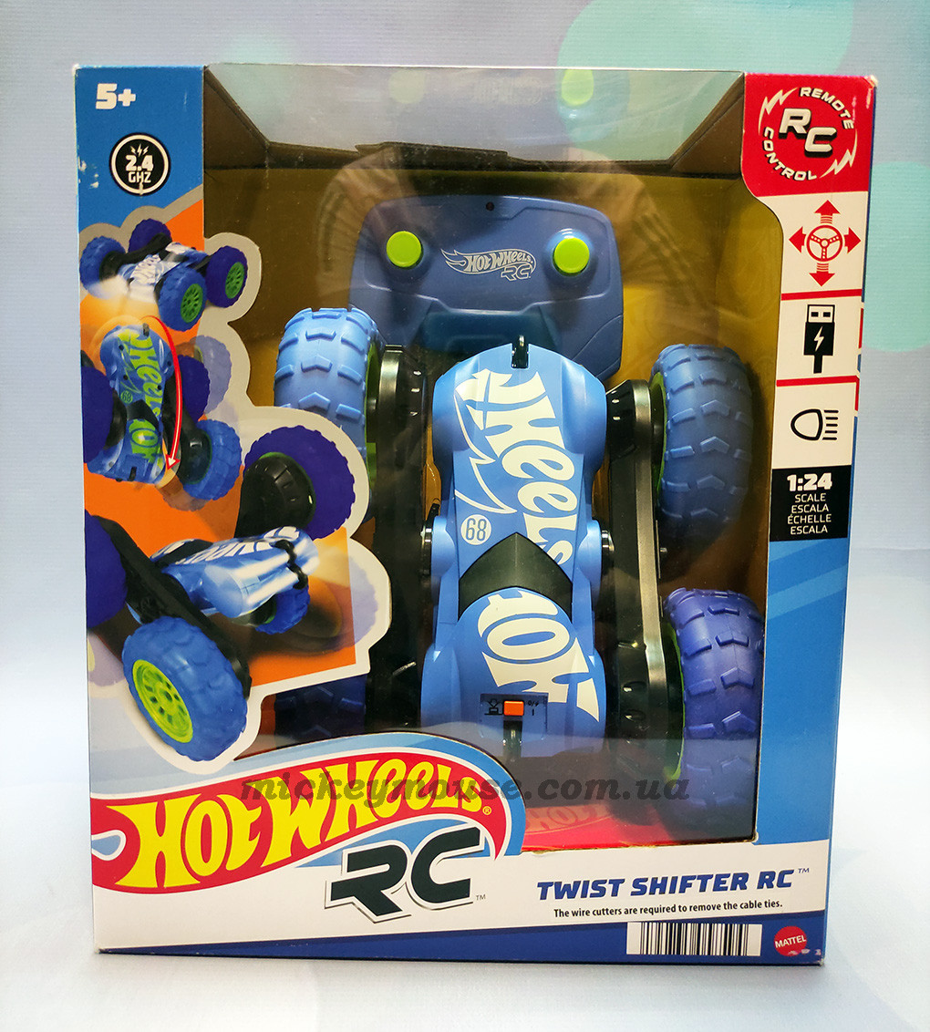 Машинка Хот Вілс Твіст Шифтер на радіокеруванні Перевертень Hot Wheels RC Twist Shifter RC  HGV90