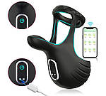 Ерекційне віброкільце смарт АРР з вібростимуляцією яєчок. 9 режимів вібрації, фото 7