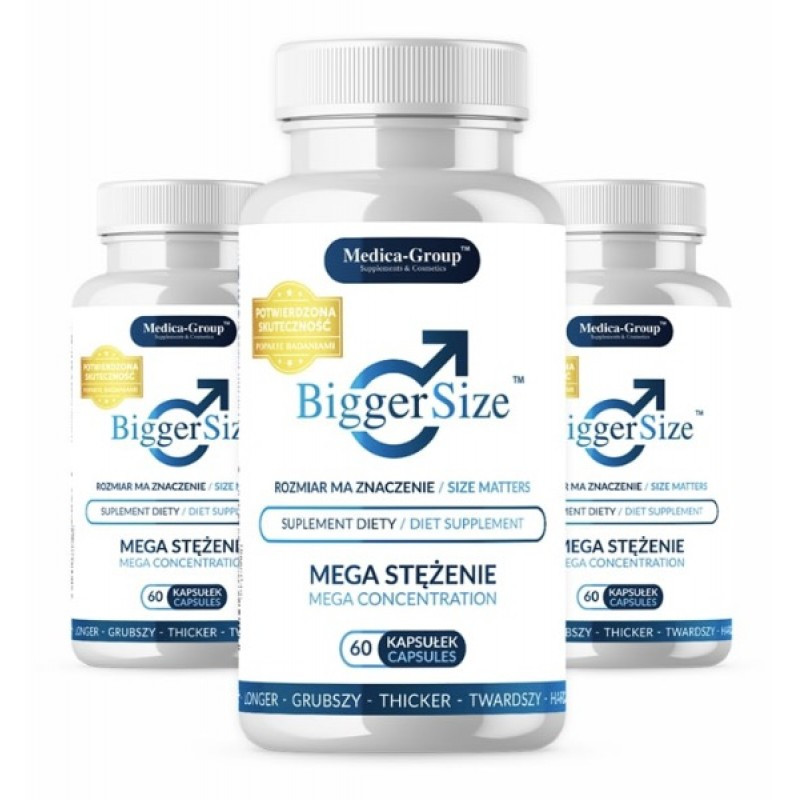 Препарат для збільшення статевого члена BiggerSize Capsules, 3x60шт