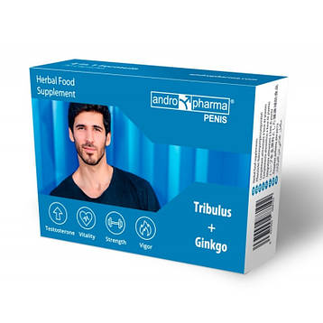 Препарат для збільшення статевого члена Herbal Food Supplement Andropharma Penis, 30 шт. | Limon, фото 1