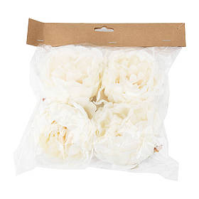 Набір декоративних квітів "Різдвяна півонія" персиковий ELISEY