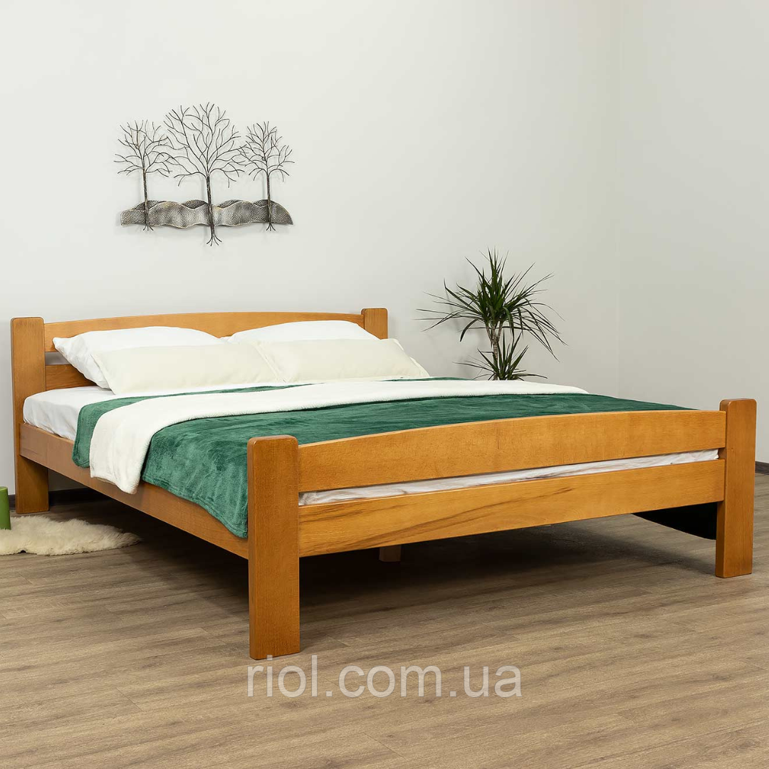 Ліжко двоспальне Каспер з масиву бука, фото 1