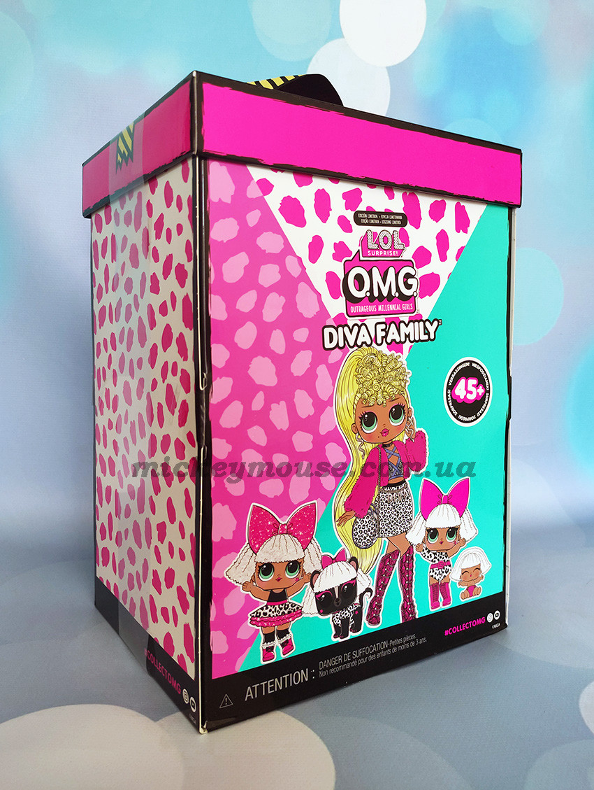 Набір ЛОЛ ОМГ Сім'я ляльки Леді Діва L.O.L. Surprise! OMG Diva Family