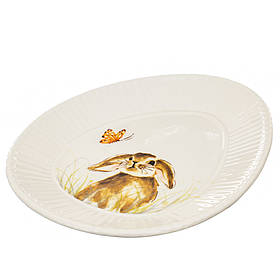 УЦІНКА Тарілка Казковий кролик і метелик (дефект заливки або фарбування цятки) ELISEY