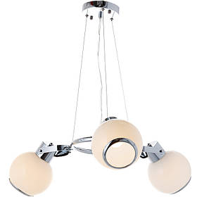 Люстра біла на 3 круглі плафони  ELISEY