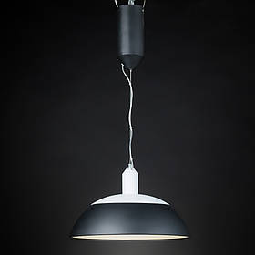 Люстра підвіс чорно-біла металева  ELISEY